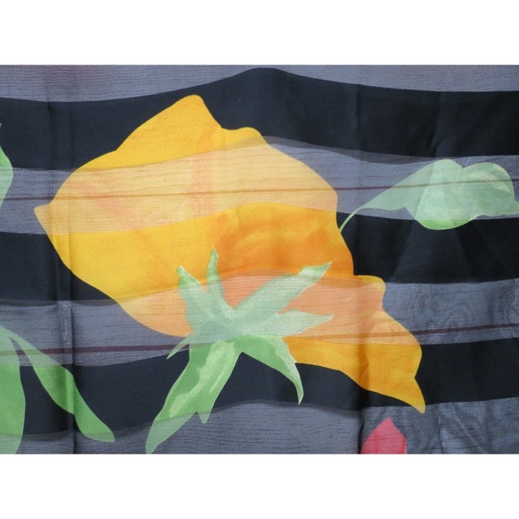 Lot of 2 TORRENTE PARIS Colorful Vtg Scarves Square Floral Made in Italy - Picture 4 of 7